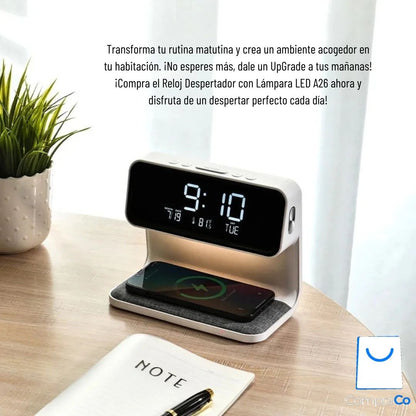 Reloj Despertador con Lampara Led A26™